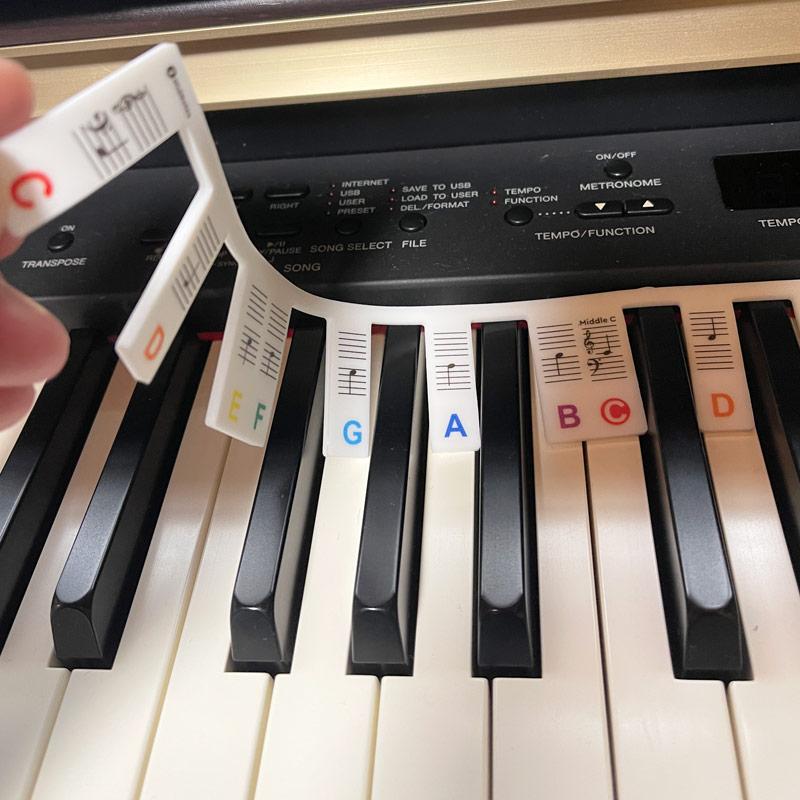 ピアノ 鍵盤 シート シリコンシート 88鍵 鍵盤シール 練習用 ピアノ 鍵盤 シート シリコンシート 88鍵 鍵盤シール 練習用