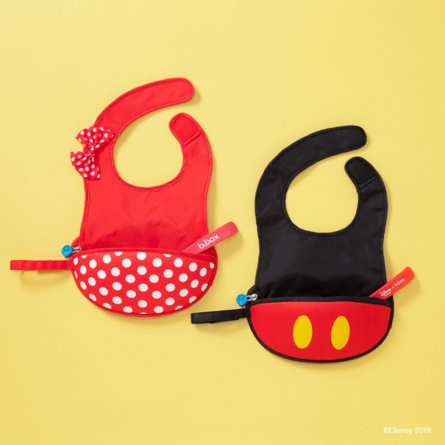 ディズニーポーチ型トラベルビブ ミッキーマウス ミニー ベビー お食事エプロン ox ディズニーグッズ Disney プレゼント 新生児 赤ちゃん 女の子 おしゃれ