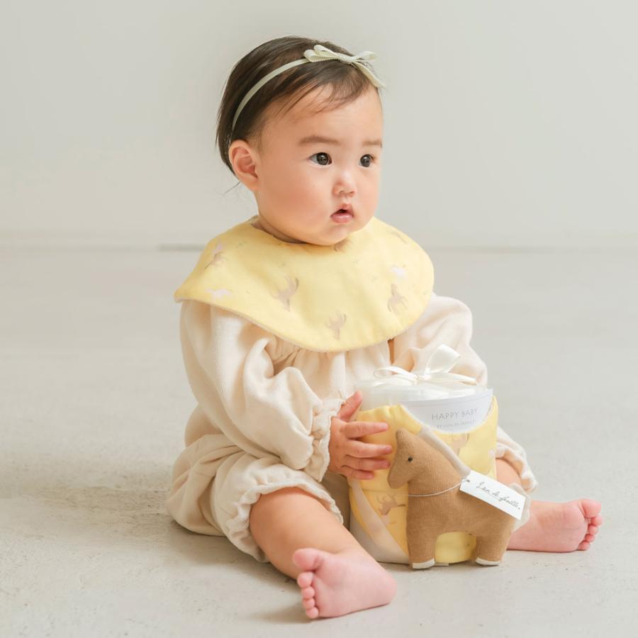 よだれかけ スタイ パイル ガーゼ 綿 日本製で高品質 うま 馬柄 新生児