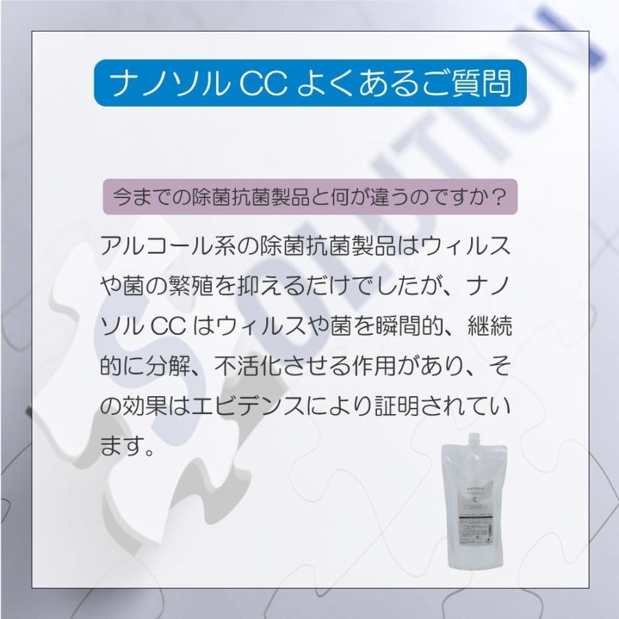 ナノソル　CC 300ml 詰め替え用　3本　セット ナノソル CC nanosol 300ml 詰め替え用 3個セット 除菌 抗