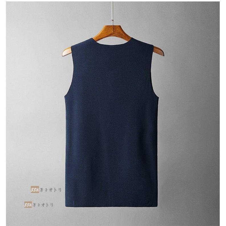 週間売れ筋 秋服 メンズ ノースリーブ タンクトップ インナー メンズファッション Vネック トップス 裏起毛 タンクトップ カラー ライトグレー Www Fattoriabacio Com