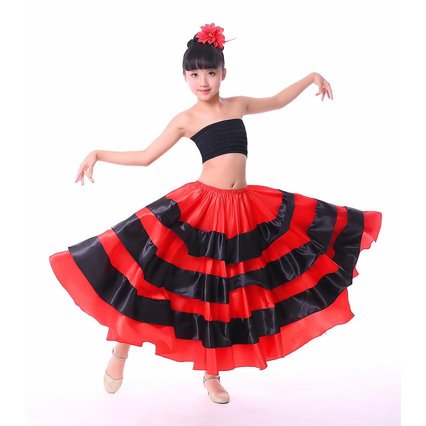 誠実 Coolbeautyダンス 衣装 スカート ロングスカート 180 360 フリル ボトムス ダンス用スカート 女の子 キッズ ジュニア ダンスウェア フラメンコ 社交ダ Rutansoasiu Kemenkumham Go Id