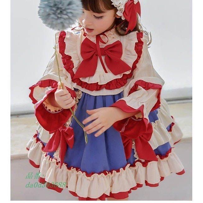 新発 ワンピース ゴスロリ Aライン 子供 プレゼント コスチューム 記念撮影 かわいい キッズ パーティ 誕生日 フリル 最適な材料 Swinsonmedical Com