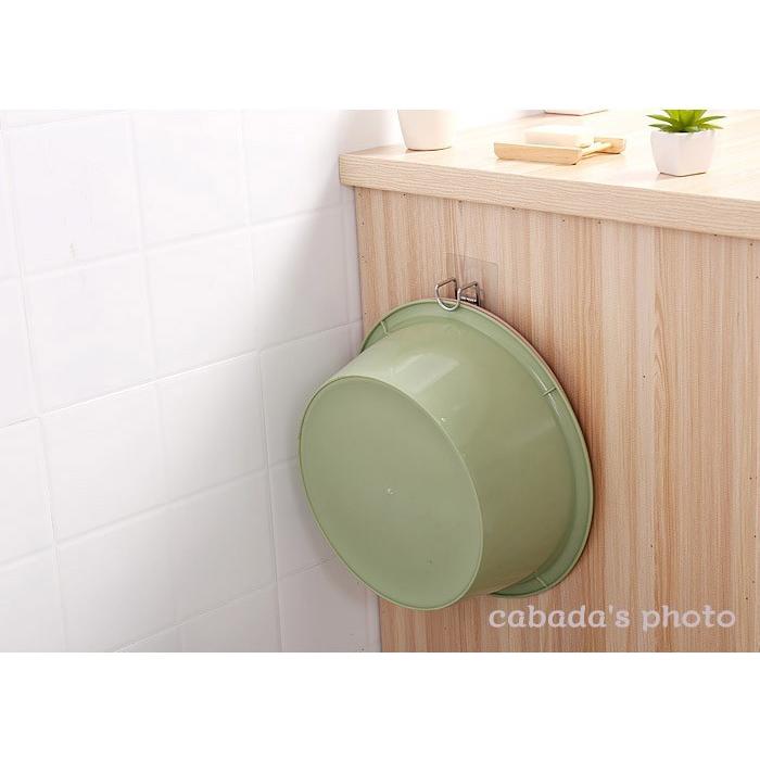 湯おけホルダー 1個 強力吸着シート 洗面器 フック 洗面所 収納 湯桶 風呂桶 バススタイル 壁面吸着湯桶掛け バス収納 お風呂 Cabada 422 A Cabada 通販 Yahoo ショッピング