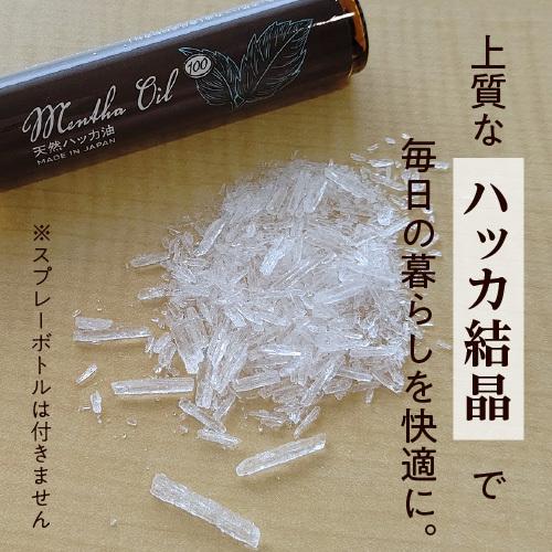 ハッカ 結晶 天然 L-メントール 高純度 100g 日本製 メンタクリスタル メントールクリスタル ハッカ水晶 | メンタオイル100 | 12