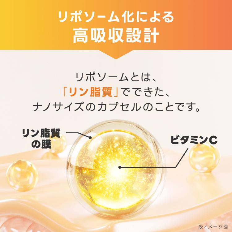 リポソーム ビタミンC 100％ 2800mg 医師監修 国内製造 イギリス産ビタミンC使用 栄養機能食品 サプリ Lipoful VC リポフルVC お試し5本 | エクセレントメディカル | 07