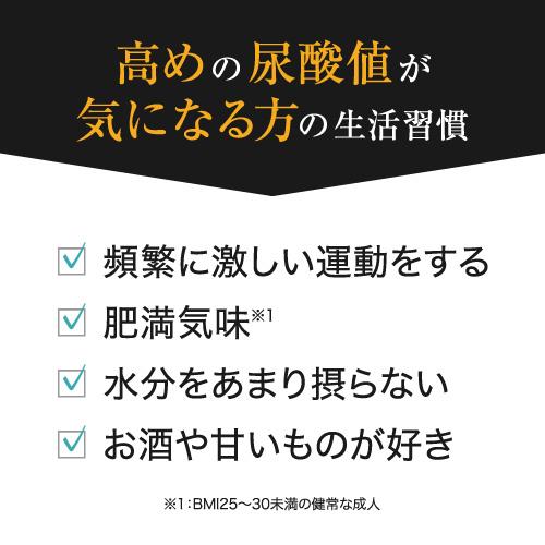 尿酸値を下げる サプリ 医師監修 ルテオリン 機能性表示食品  尿酸ウェルネスPro 30粒 3袋セット 約3カ月分 | エクセレントメディカル | 04