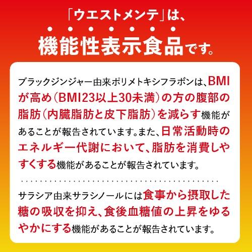 ブラックジンジャー サラシア サプリ BMIが高めの方の おなかの脂肪を減らす ウエストメンテ 機能性表示食品 90粒 約１ケ月分 燃焼系 | エクセレントメディカル | 08