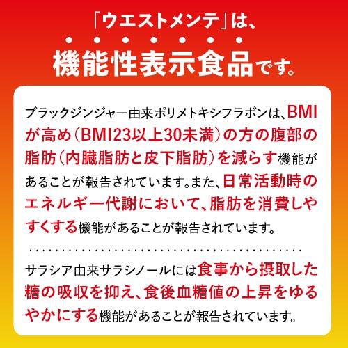 ブラックジンジャー サラシア サプリ BMIが高めの方の おなかの脂肪を減らす ウエストメンテ 機能性表示食品 90粒 約１ケ月分 燃焼系｜cabe-bata｜09