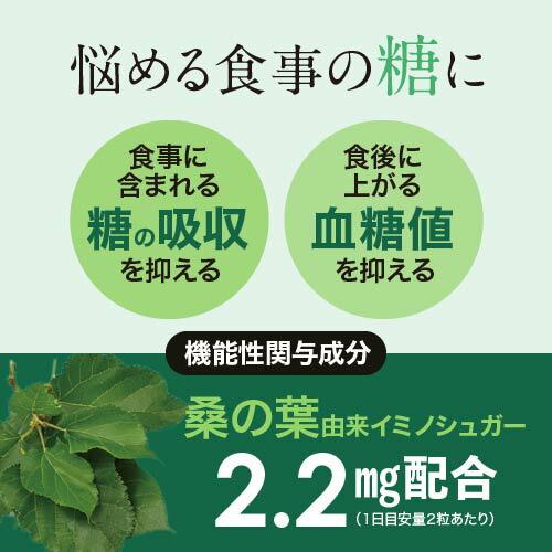 桑の葉 イミノシュガー サプリ ブラックジンジャー サプリ 糖脂サポートW 62粒 1袋 機能性表示食品 | エクセレントメディカル | 06