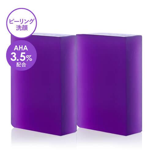 ピーリング石鹸 AHA 3.5％ グリコール酸 レチノール 配合 DeAU デアウ ピールソープブライト 100g 2個セット | DeAU