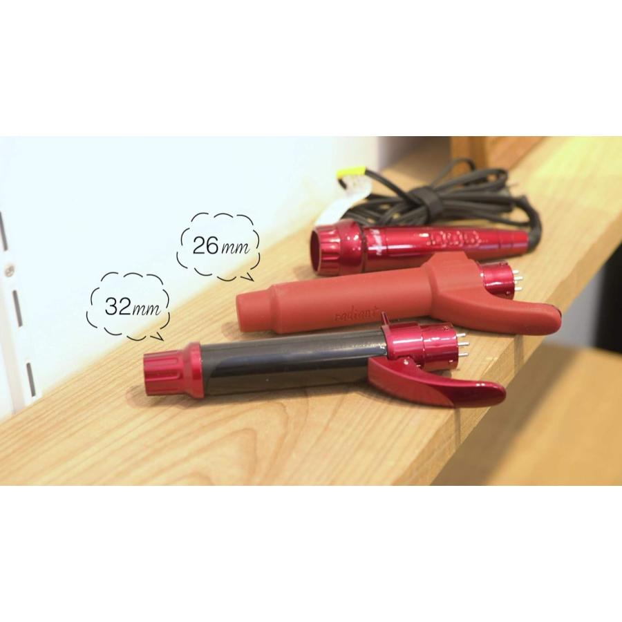 ラディアント ロル シルクプレートカールアイロン 32mm レッド 正規品