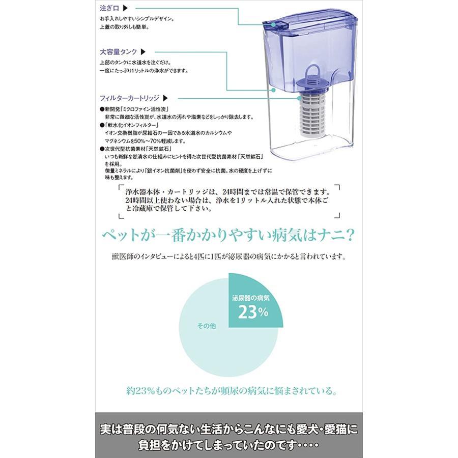 わんにゃん浄水器 1L カートリッジ付き NW-005 (イーテック Etec 浄水
