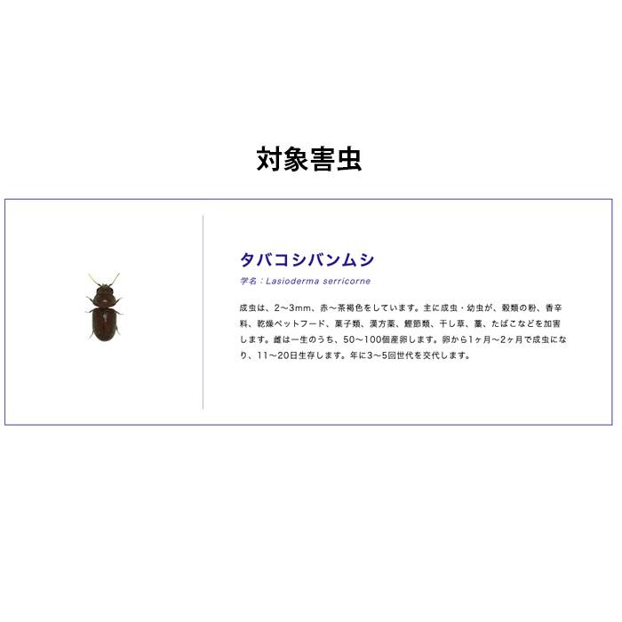 富士フレーバー ニューセリコ 20個セット (2ケース) タバコシバンムシ 害虫 駆除 捕獲 フェロモントラップ 20枚セット 誘引捕獲 業務用 殺虫_5