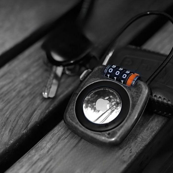 AirTagホルダー ケース ダイヤル式ワイヤーロック airtag エアタグ 鍵 盗難防止 紛失防止 追跡 ダイヤルロック apple アップル | ブランド登録なし | 04