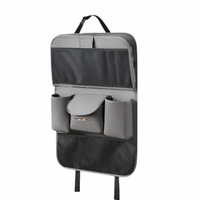 シートバックポケット 折りたたみ式テーブル付き 車 後部座席 iPad収納 ポケット 折り畳み 多機能 防水防汚 カー用品 ティッシュケース | ブランド登録なし | 04