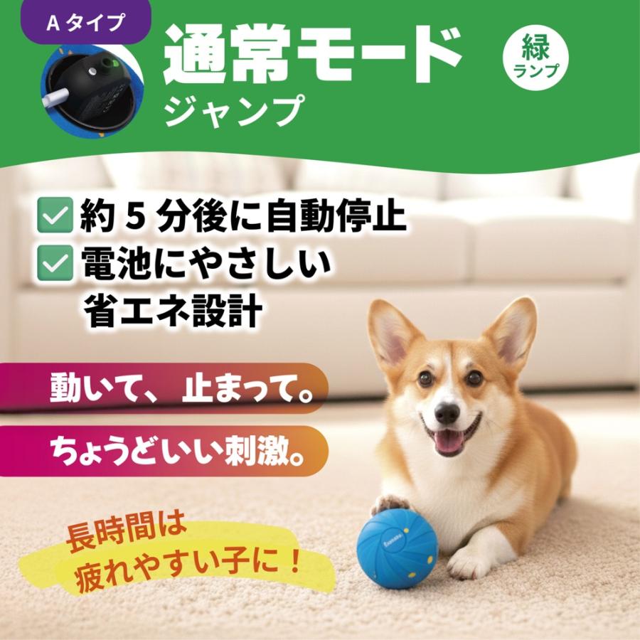 犬のおもちゃ ワンダフルボール 自動ボール USB充電式 柔らかいE-TPU素材 ジャンピングボール 電動 おもちゃ ペット 大型犬 中型犬 | ブランド登録なし | 02
