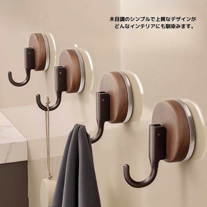 吸盤フック 強力吸盤 真空吸着 ワンプッシュ 賃貸向け収納アイテム 穴あけ不要 工具不要 | ブランド登録なし | 11