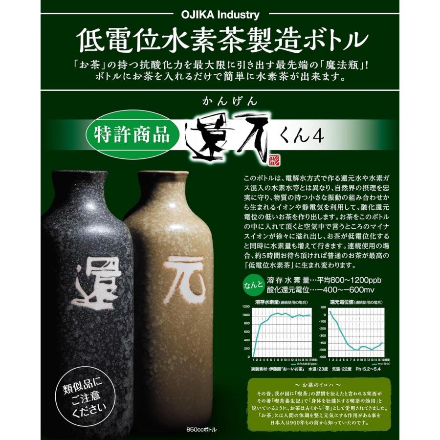 OJIKA Industry 還元くん 織部/リーフブルー/リーフピンク 3種から1個選べる オジカインダストリー お茶 水素茶 低電位水素茶 魔法瓶 | ブランド登録なし | 05