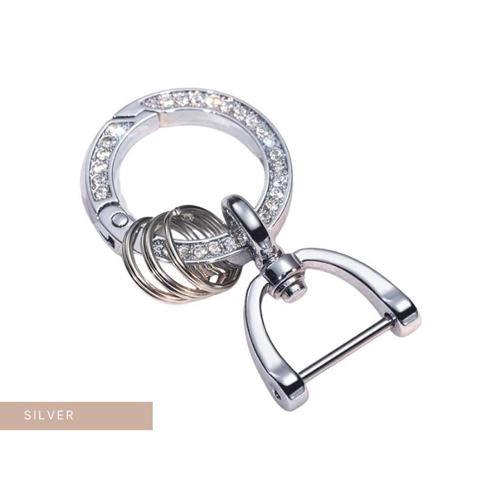 キラキラ カラビナ キーリング 選べる2個セット 鍵 キーリング キーホルダー ラインストーン 車 自動車 バイク 家 スマートキー | ブランド登録なし | 01