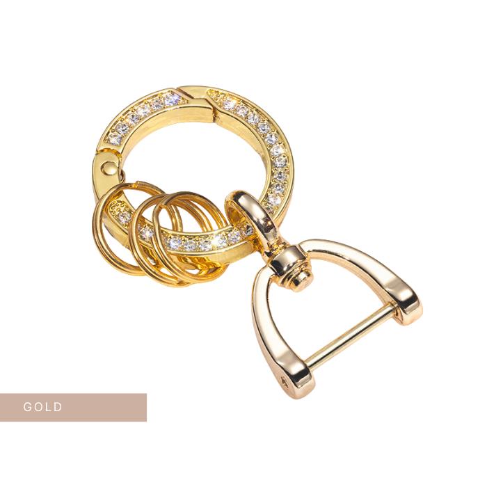 キラキラ カラビナ キーリング 選べる2個セット 鍵 キーリング キーホルダー ラインストーン 車 自動車 バイク 家 スマートキー | ブランド登録なし | 06