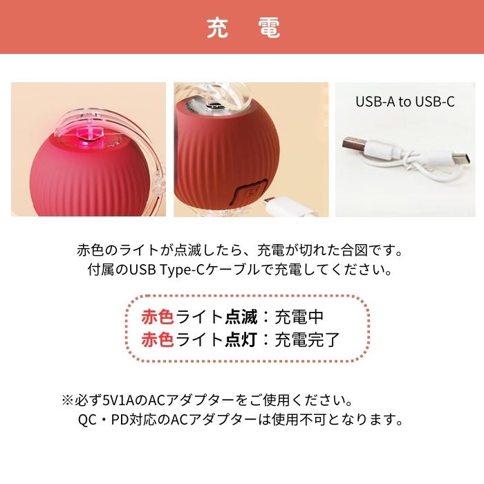 猫のおもちゃ にゃごのしっぽ 電動ボール 2個セット 自動 一人遊び 3モード USB充電 光る ネコ 犬 小型犬 しっぽ 取り外し 洗える | ブランド登録なし | 06