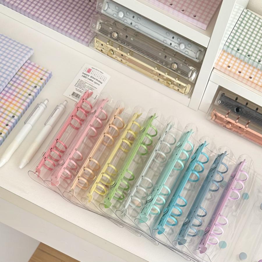 シール帳 バインダー A6/A7 ボタンタイプ (リフィル10枚付き) アルバム ファイル ケース 推し活 シール収納 オタ活グッズ トレカ収納 | ブランド登録なし | 02