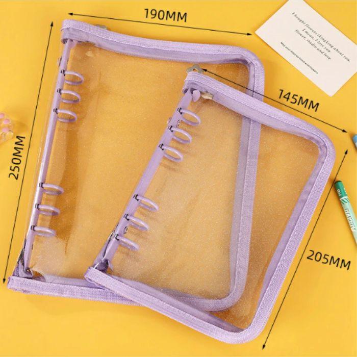 シール帳 バインダー A6 ファスナー付き (リフィル10枚付き) アルバム ファイル ケース 推し活 シール収納 オタ活グッズ トレカ収納 | ブランド登録なし | 07