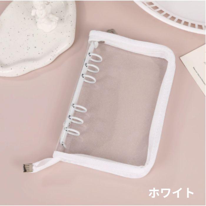 シール帳 バインダー A6 ファスナー付き (リフィル10枚付き) アルバム ファイル ケース 推し活 シール収納 オタ活グッズ トレカ収納 | ブランド登録なし | 08