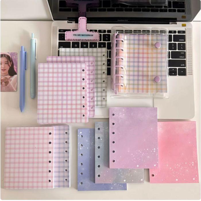 シール帳 バインダー A6/A7 ボタンタイプ (リフィル10枚付き) アルバム ファイル ケース 推し活 シール収納 オタ活グッズ トレカ収納 | ブランド登録なし | 02