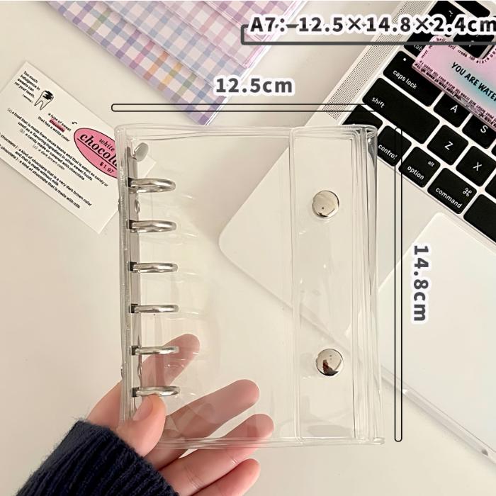 シール帳 バインダー A6/A7 ボタンタイプ (リフィル10枚付き) アルバム ファイル ケース 推し活 シール収納 オタ活グッズ トレカ収納 | ブランド登録なし | 04