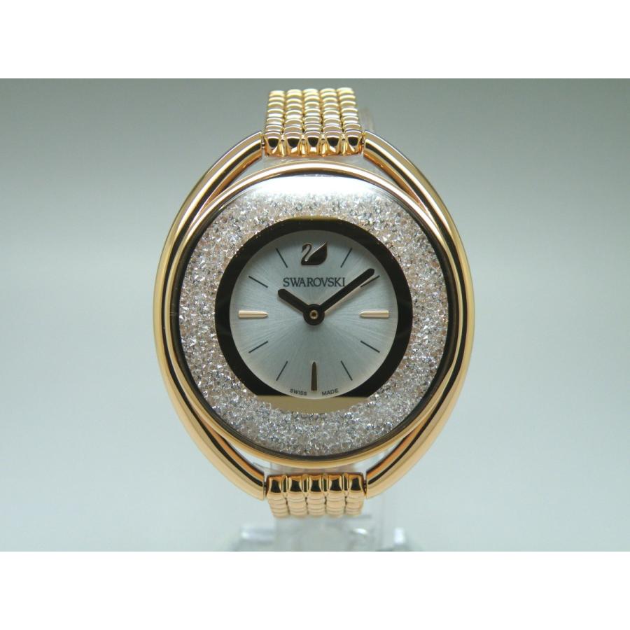 新品未使用】スワロフスキー腕時計クリスタルラインオーバル