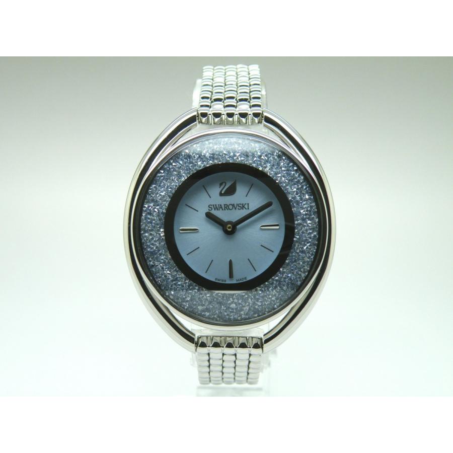 新品未使用】スワロフスキー腕時計クリスタルラインオーバル