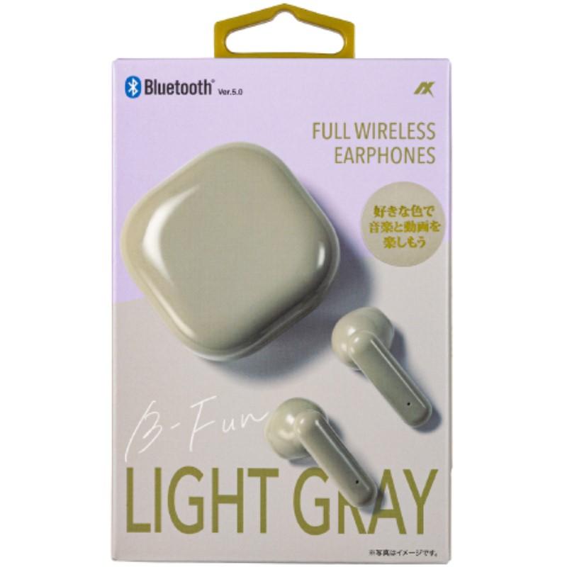 Bluetooth ワイヤレスイヤホン ライトグレー かわいい おしゃれ パステルイヤホン 完全ワイヤレス B-FUN アクセス AH-TWS05LGY｜cablestore｜03