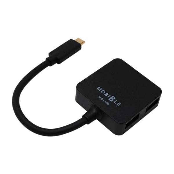 ミヨシ Type-C用 USBハブ 4ポートHUB ブラック USB3.1 Gen1準拠 ホストアダプタ SAD-HH03/BK｜cablestore｜02