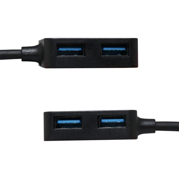 ミヨシ Type-C用 USBハブ 4ポートHUB ブラック USB3.1 Gen1準拠 ホストアダプタ SAD-HH03/BK｜cablestore｜03