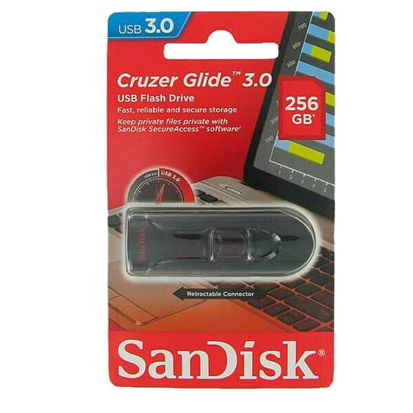 サンディスク USB3.0フラッシュメモリ 256GB Cruzer Glide SDCZ600-256G-G35 USBメモリ SanDisk 海外リテール｜cablestore｜02