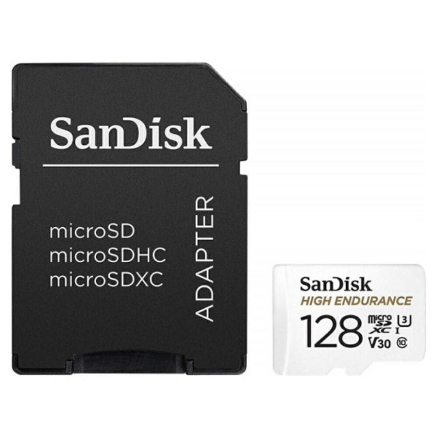 サンディスク ドライブレコーダー用 高耐久 microSDXCカード 128GB 2枚入り SDアダプタ付 Class10 UHS-1 U3 V30 SDSQQNR-128G-GN6IA-2P ドラレコ対応｜cablestore｜02