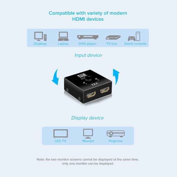 テック 4K対応 双方向HDMI切替器 4K 60fps HDR対応 HDMIセレクター THDSW2W-4K60｜cablestore｜06