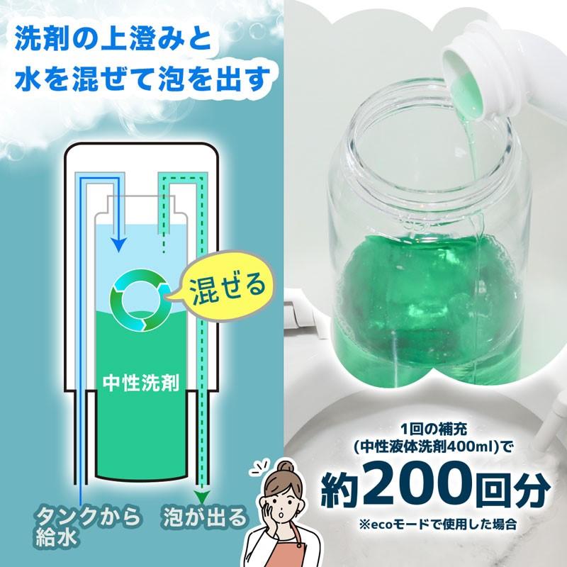 トイレ泡クッション 工事不要 後付け トイレ洗浄機 はねない 飛散防止 トイレバブル 汚れ防止 あわらく サンコー TRAWBGSWH｜cablestore｜04