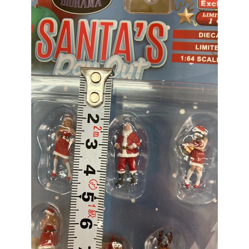 アメリカンジオラマ 1/64 サンタクロース サンタガール トナカイ