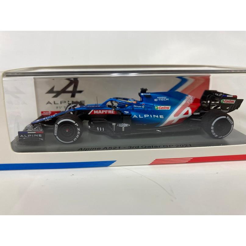 Spark 1/43 アルピーヌ A521 F1 カタールGP2021 アロンソ 3位ボード