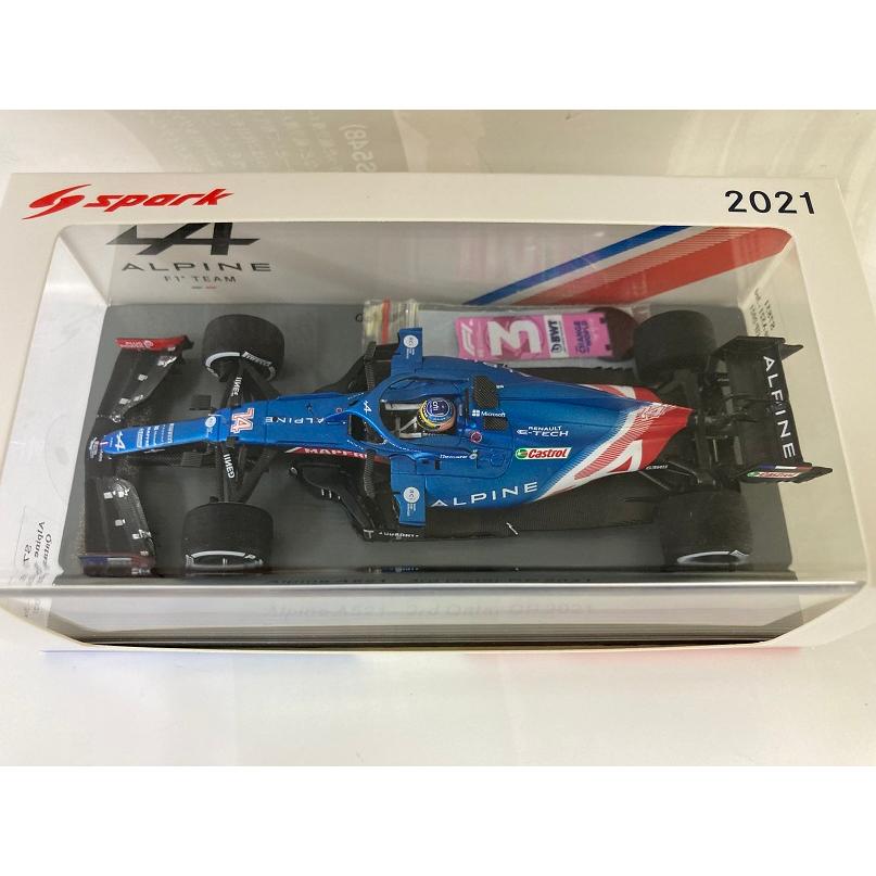 Spark 1/43 アルピーヌ A521 F1 カタールGP2021 アロンソ 3位ボード