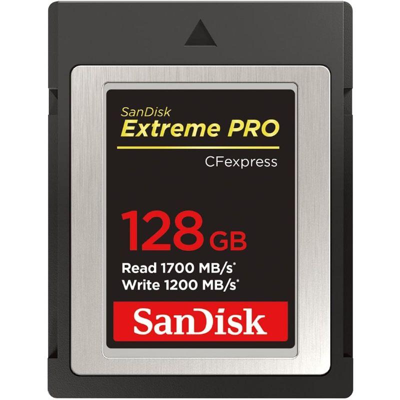 店舗安い サンディスク 正規品 CFexpress Type B 128GB 最大読取り速度 1700MB/秒 SanDisk Extreme PR