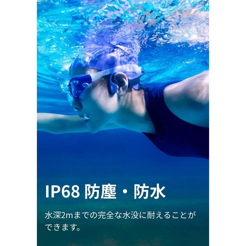 オンラインストア銀座 Shokz OpenSwim 骨伝導 デジタルオーディオプレーヤー 4GB スポーツ用 IP68防水 外音取込み 水泳用mp3 耳かけ式 M
