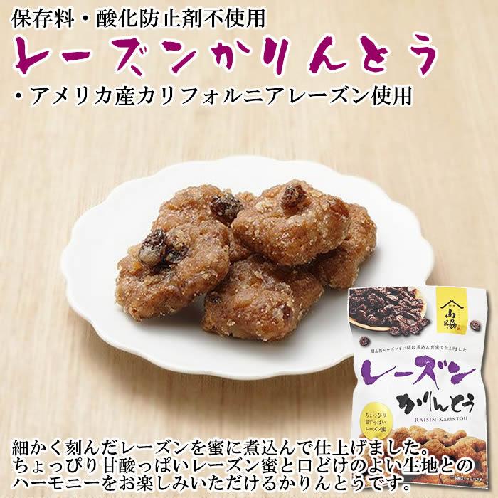 山脇製菓 レーズンかりんとう 90g入り×3袋まとめ買いセット 保存料
