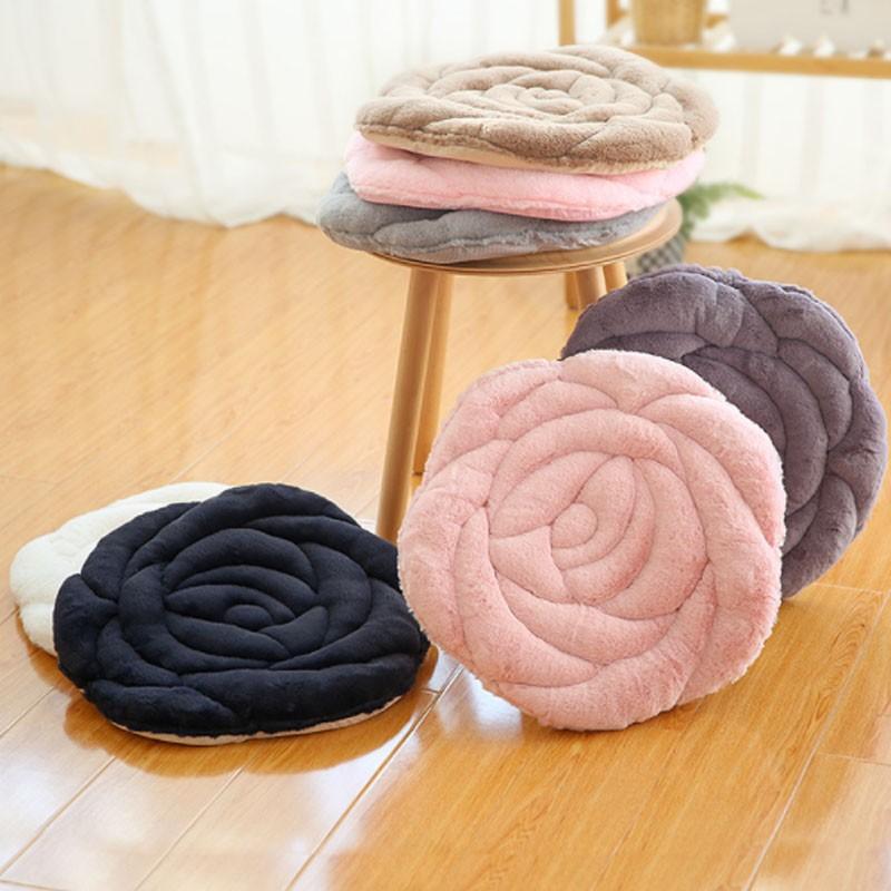 座布団 シートクッション チェアパッド クッション 円形 花型 シンプル 厚い 柔らかい 椅子 おしゃれ ラウンドクッション 丸型 Dt63 癒し館 通販 Yahoo ショッピング