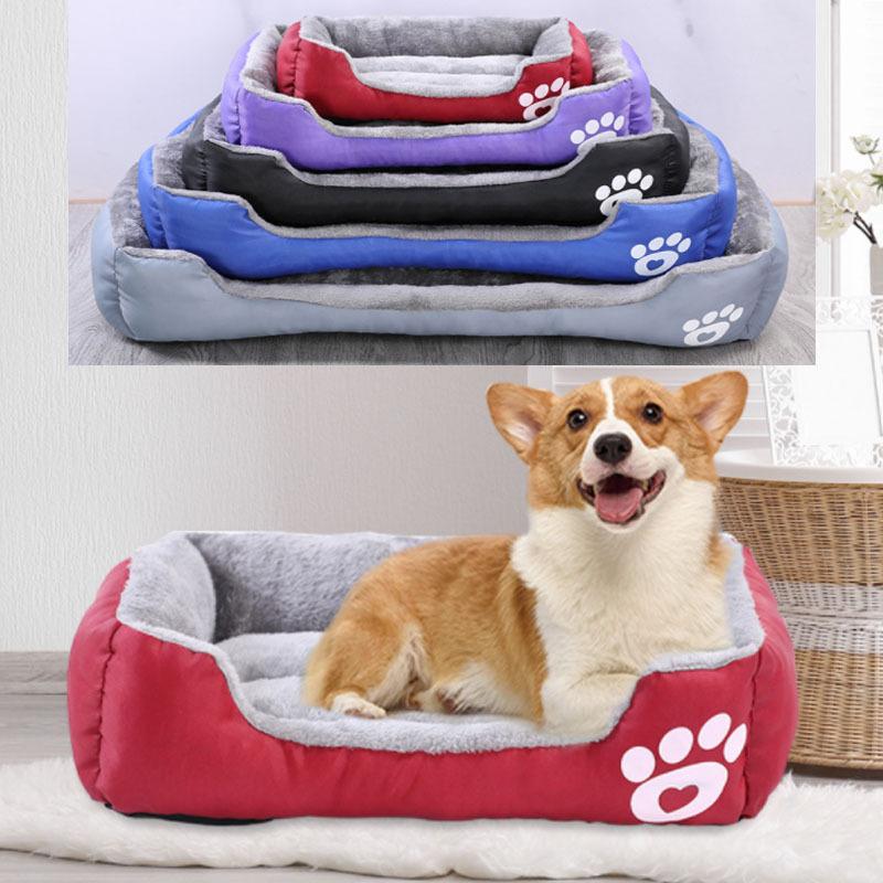 ペットベッド 犬のベッド 洗える 秋冬用 犬用 猫用ペットベッド スクエア 四角 ふかふか 冬用 カドラー カウチベッド Gw130 ラッキーhome 通販 Yahoo ショッピング