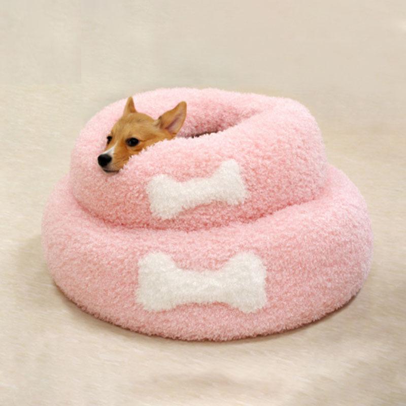 ペットハウス 犬ベッド ソファー 洗える 秋冬用 小型犬 ペットベッド 円形 ふわふわ かわいい 屋内 暖かい 猫ベッド 子犬 ベッド おしゃれ Gw199 ラッキーhome 通販 Yahoo ショッピング
