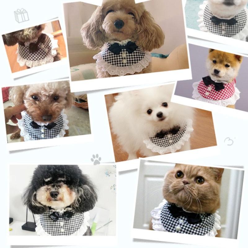 犬 猫 スカーフ ペット用バンダナ マジックテープ 首飾り アクセサリー チェック柄 レー犬用 猫用 おしゃれ 可愛い かわいい K16 癒し館 通販 Yahoo ショッピング